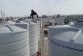 Water tank cleaning